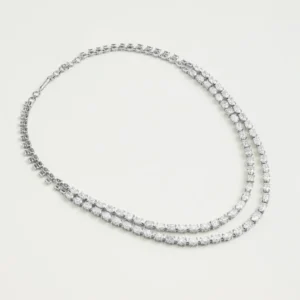 Double Strand Diamond Necklace