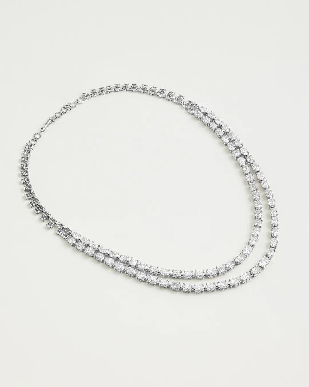 Double Strand Diamond Necklace