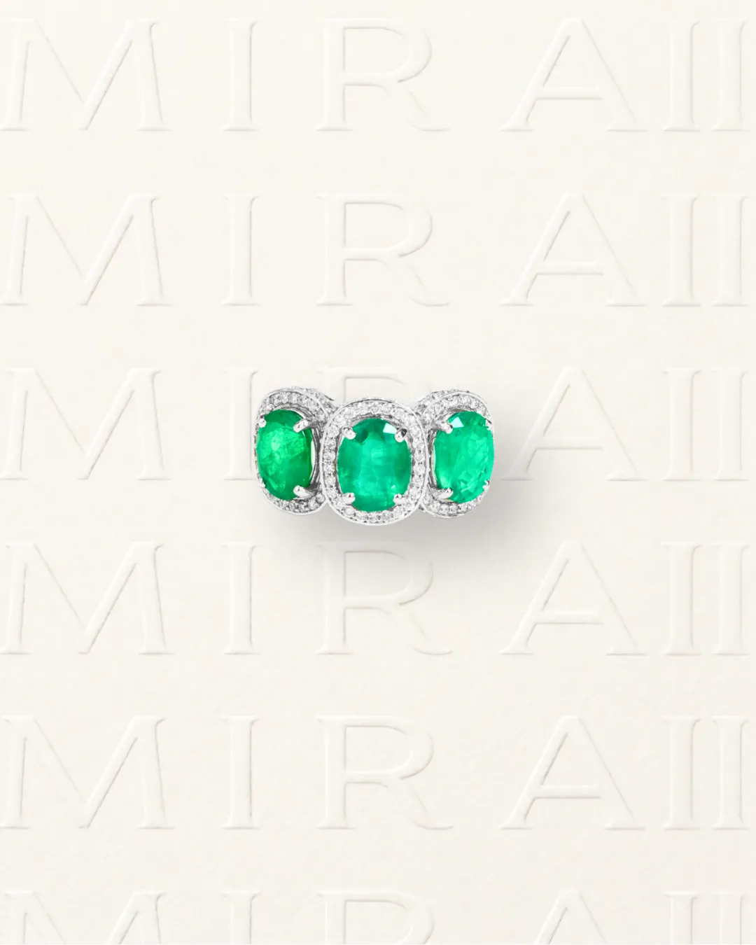 Emerald Trilogy Ring