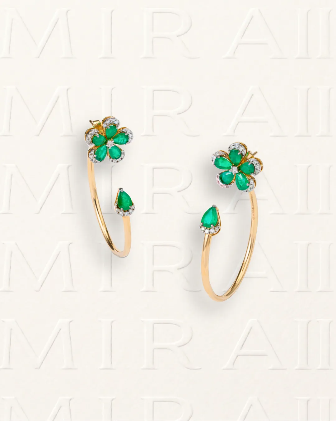 All Day Emerald Hoops