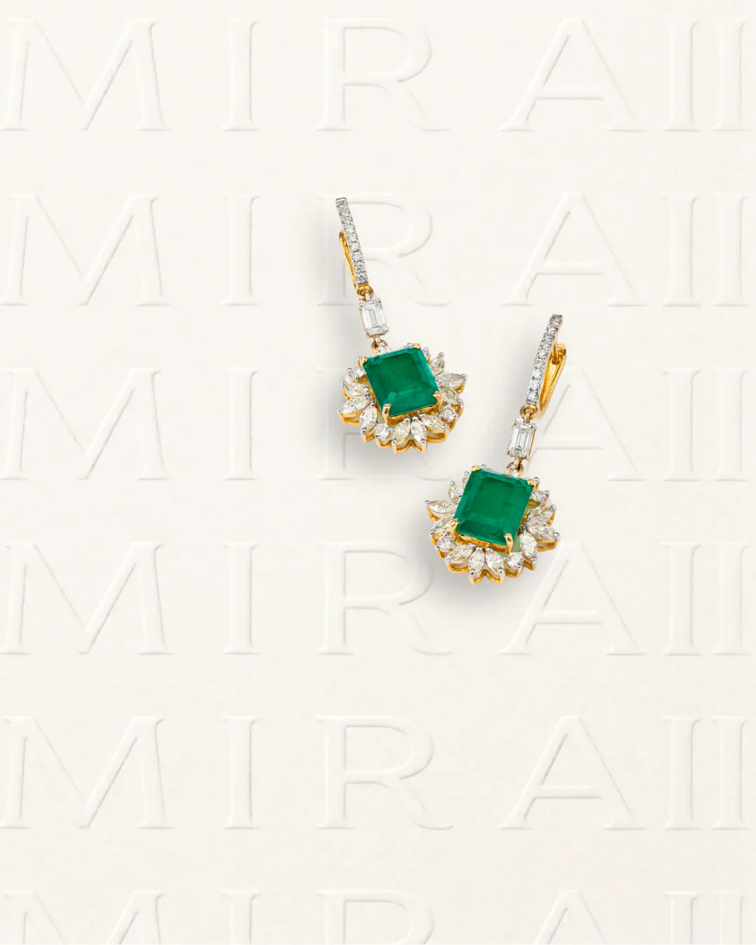 Emerald Marquise Drop Earrings