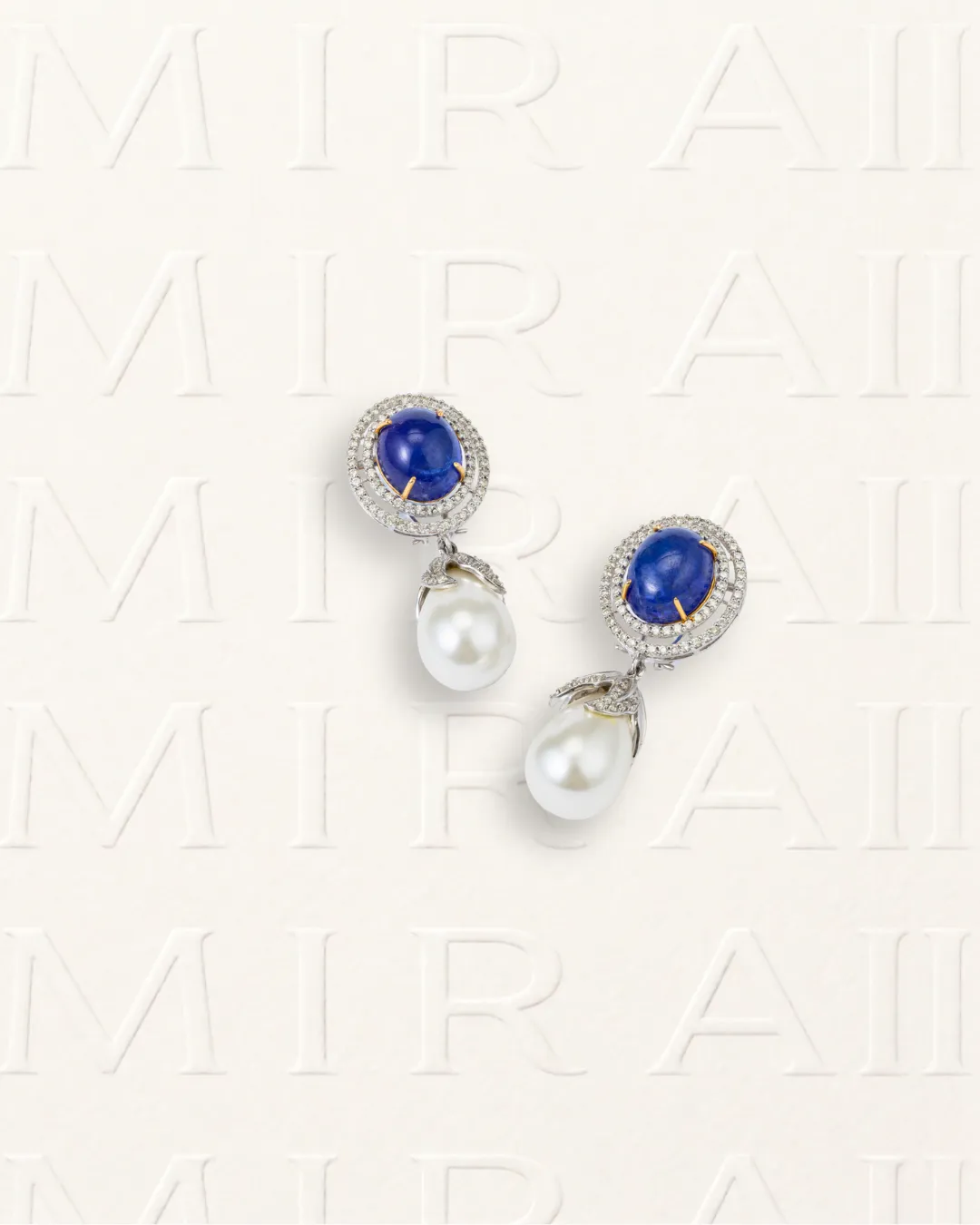 Deep Violet Pearl Drop Earrings